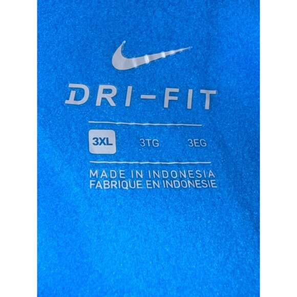 Nike Elite Blue Dri-Fit Full-Zip Hoodie 3XL Loose Fit Long Sleeve Lightweight Ac - Picture 2 of 10